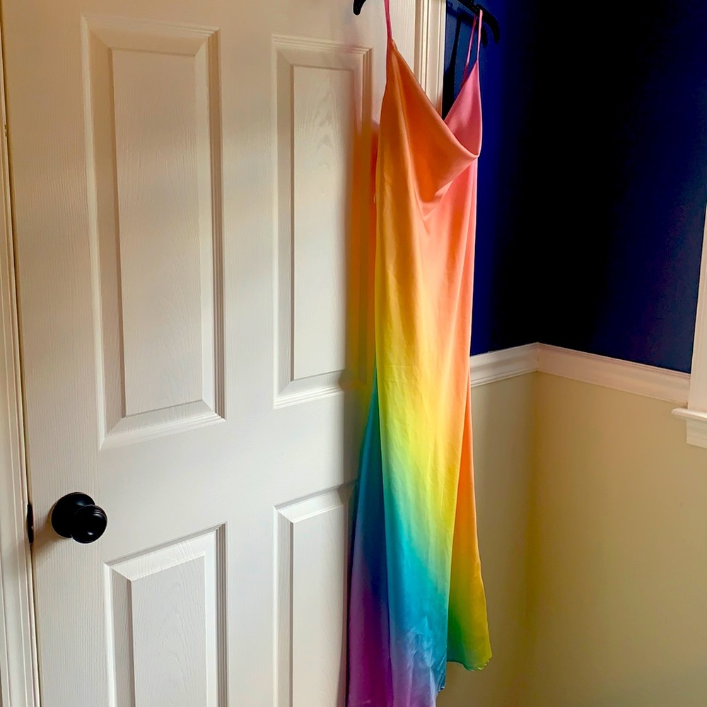 Rainbow Medium Midi Dress